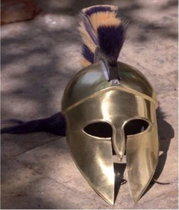 Medieval Greek Corinthian Helmet Free Leather Wearable Knight Christmas Costume - Picture 1 of 3