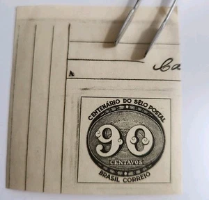 Lot 16. Brazil Correio Stamp 90 CENTAVOS WMK MNH Original Gum - Picture 1 of 2