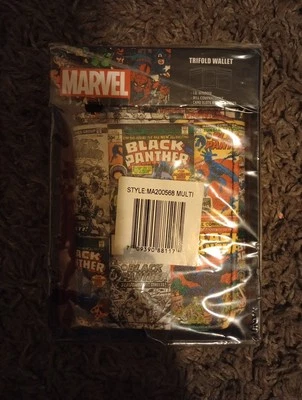 Marvel Black Panther Comic Covers Trifold Wallet - Image 1 of 2
