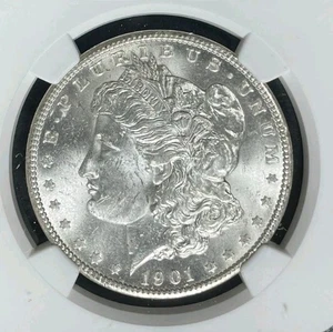 1901-O MORGAN SILVER DOLLAR~NGC MS 63~BEAUTIFUL COIN~REF#32-093 - Picture 1 of 4