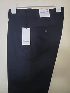 NUOVO GOODFELLOW & CO. Pantalone uomo slim piatto davanti taglia 32X30 blu navy - Foto 1 di 7