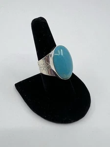 Jay King Large Oval Turquoise Ring Size 9 NWT - Picture 1 of 10