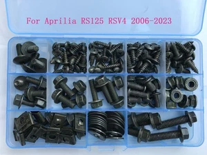 Fit For Aprilia RS125 RSV4 Fairing Bolts Bodywork Screws Kit Nuts 2006-2023 F1 - Picture 1 of 5