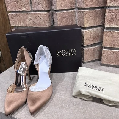 Badgley Mischka Remi High Heels Crystal-Studded, women’s size 5.5 - Image 1 of 4