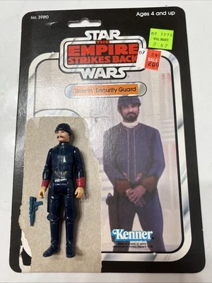 Kenner Star Wars Bespin 1980 guardia de seguridad ¡completo en tarjetero original!! Foto 1 de 4