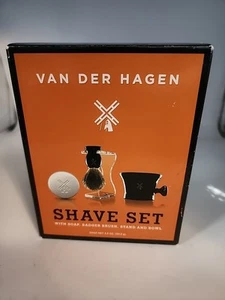 Van Der Hagen Badger Wet Shave Set With Soap, Brush, Stand & Mug/scuttle - Picture 1 of 3