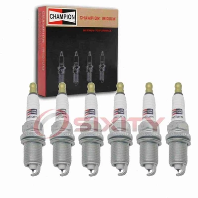 6 pc Champion Iridium Spark Plugs for 2005-2009 Audi A4 Quattro 3.2L V6 ig - Image 1 of 4