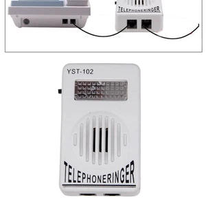 Extra-Loud Ringer Sound Telephone Phone Amplifier Strobe Light Flasher Bell f - Afbeelding 1 van 7