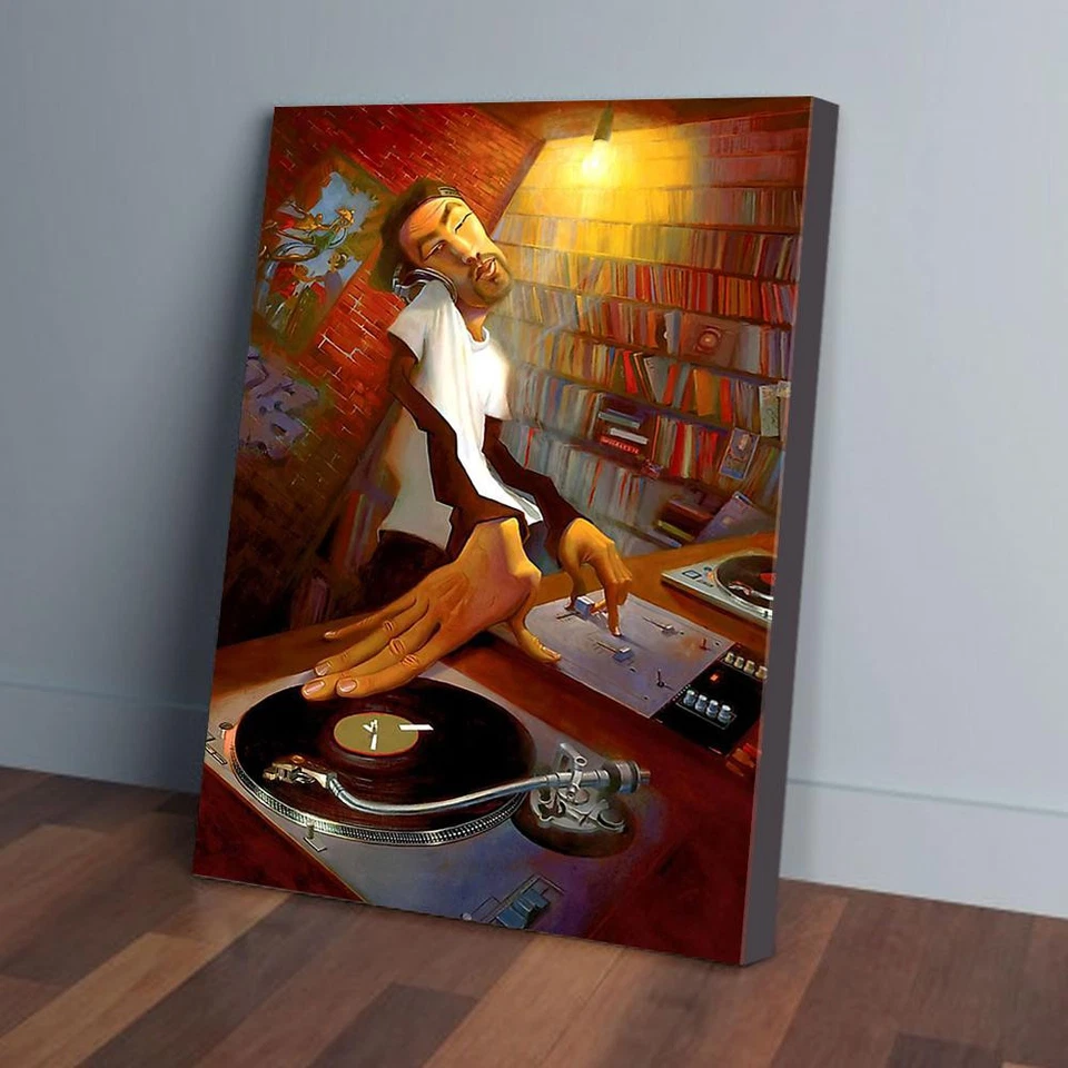 Póster mate de DJ, arte de pared en lienzo Foto 1 de 1