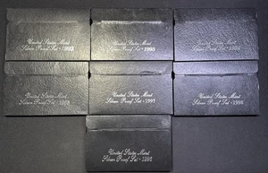 1992-1998 S SILVER PROOF Sets 90% Silver All 7 Sets COA & OGP Beautiful! - Picture 1 of 3