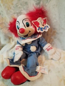 Bozo der Clown 14 Zoll Stofftier Puppe rot weiß blau Yes Club 2000 Larry Harmon - Bild 1 von 14