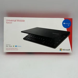Universal Mobile Keyboard Microsoft For Windows Tablet, iPhone And Android Black - Picture 1 of 10