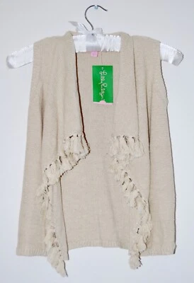 Новый с Ярлыками Lilly Pulitzer маленьких девочек бежевый металлический мини Abbott свитер жилет sz S 4-5 - Изображение 1 из 4