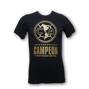 Club America "Campeon 2018" "13 Veces Odiame Aun Mas" Neu Schwarz Herren T-Shirt - Bild 1 von 1