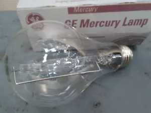 GE 12464 HR100A38/A23 100W Clear Mercury Lamp, E26 Medium Base H38 Ballast - Picture 1 of 4