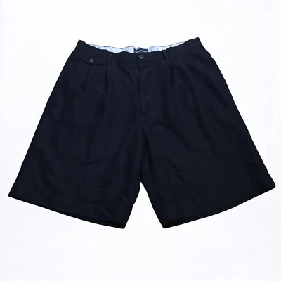 复古 OP Ocean Pacific 短裤男式 33 9 英寸内缝经典斜纹布翻盖口袋弹力 — 第 1/4 张图片