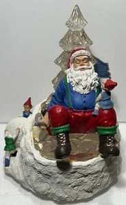 Disney Jim Shore Enesco Santa y Elfos Alrededor Árbol de Navidad Estatuilla Decoración VER - Imagen 1 de 13