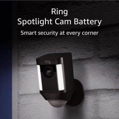 NUEVO Ring - Spotlight Cam Batería sin cables HD Cámara de seguridad Hablar bidireccional WiFi Foto 1 de 4