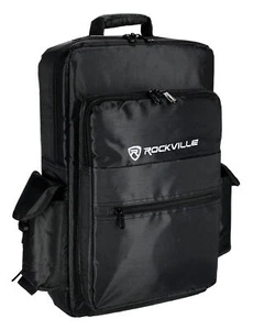 Rockville RVBAG25 22" x 14" Padded Bag Backpack For DJ Controller/Mixer/Keyboard - Picture 1 of 10