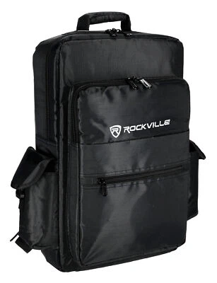 Rockville RVBAG25 22" x 14" Padded Bag Backpack For DJ Controller/Mixer/Keyboard - Image 1 of 4