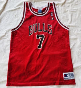 Vintage 1990s Toni Kukoc Chicago Bulls Champion NBA Jersey Youth XL boys - Picture 1 of 15