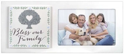 Malden 4x6 Blessed Our Family Galvanized Frame - Image 1 of 2