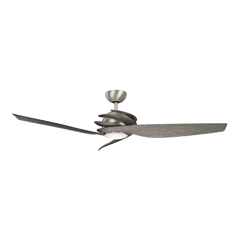 Kichler Spyra 62" Spyra Fan LED, Brushed Nickel, Driftwood - 300700NI7 - Image 1 of 1