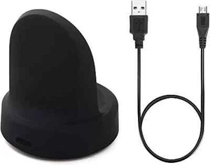 Genuine Samsung Dock Charger for Galaxy S3/S2 Watch -Black (EP-Y0760) With Cable - Photo 1 sur 2