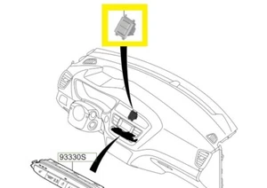 Hyundai I20 Hazard Light Switch 93790C8AA04X - Picture 1 of 8