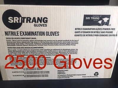 2500 Guantes Estuche Completo - Guantes de Examen de Nitrilo Azul Alta Calidad Talla Grande 3 Mil Foto 1 de 4