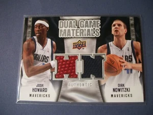 DIRK NOWITZKI/JOSH HOWARD 2009-10 Upper Deck Dual Game Materials GU DG-NH - Bild 1 von 1
