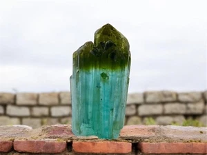 Premium Natural Indicolite Tourmaline Crystal  3.7 Grams 22x9x11mm - Picture 1 of 5