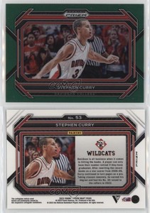 2023-24 Panini Prizm Draft Picks Green Prizm Variations Stephen Curry #53