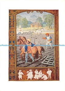 D086234 September. Ploughing and sowing game of marbles. Flemish Calendar of ear - Picture 1 of 4