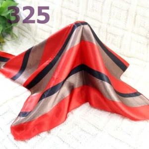 Ladies 50cm Fashion Elegant Satin Office Women Small Square Head Neck Scarf 325 - Picture 1 of 12
