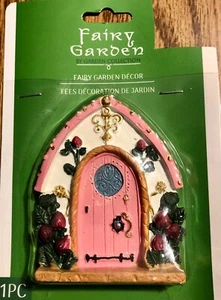 NEW Fairy Garden Miniature Resin Ornate Pink Door by Garden Collection - Picture 1 of 1