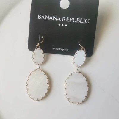 Nuevo Pendiente Gota Banana Republic Concha Regalo Moda Mujeres Fiesta Vacaciones Joyería Foto 1 de 3