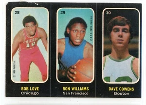 1971-72 Topps Stickers LOVE WILLIAMS COWENS 28 29 30 Top Border issue/Cut - Picture 1 of 2