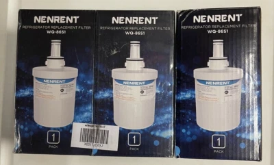 Nenrent Refrigerator Replacement Filter Three Pack WQ-86S1 - Image 1 of 4