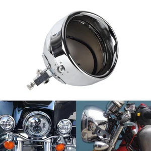 For 1986-14 Harley Softail Heritage FLSTF 7" Headlight Housing Cover Bulb Bucket - Picture 1 of 9