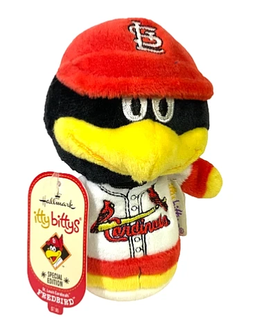 Hallmark Itty Bittys St Louis Cardinals Fredbird MLB Baseball Mascot 4" NWT Cover