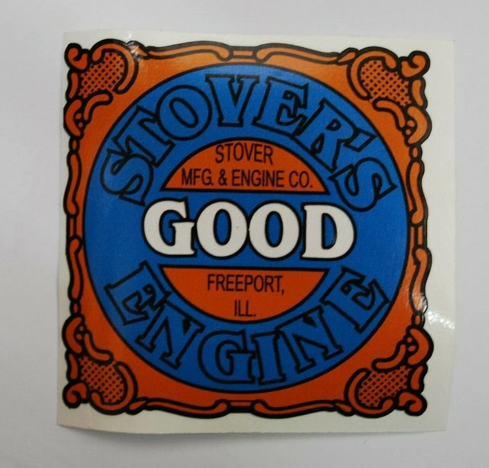 FLYWHEEL SUPPLY Stover's Good Engine Decal Gas Engine Motor