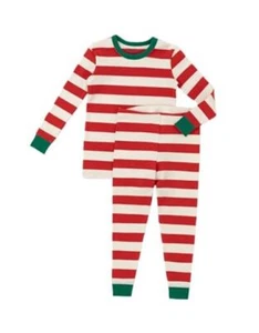  Pajamas Baby Boys Girls Pajama Set 6M-10Y Kids Cute Snug fit 2T Toddler Red/St - Picture 1 of 7