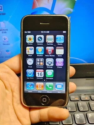 Apple iPhone 1st Generation-16GB-Black UNlocked 2G(AT&T)A1203(GSM)Good condition - Image 1 of 4