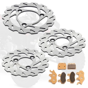 Front Rear Brake Disc Rotors Pads For Suzuki Quadracer 450 LTR450 LT-R 450 06-11 - Picture 1 of 19