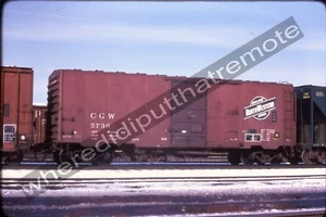 Diapositiva Original Chicago & Northwestern CGW 5730 Boxcar Proviso ILL 3-82 (P2) - Imagen 1 de 2