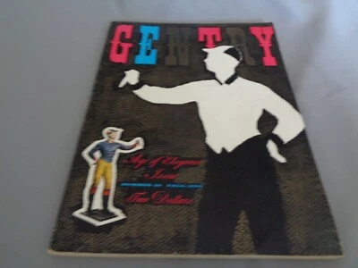 Винтажный GENTRY 16 мужской журнал 1955 Steinberg шампанское чистокровные лошади - Изображение 1 из 4