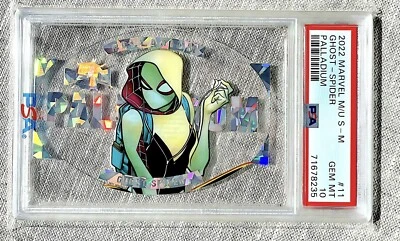 PSA 10 LOW POP 10 | 2022 PANINI MARVEL METAL GHOST SPIDER GWEN PALLADIUM #11 NEW - Image 1 of 2