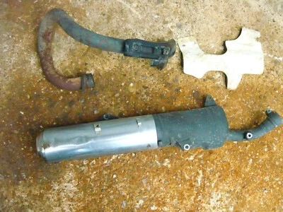 Honda NX250 MD25 1989 OEM silenciador tubo de escape completo + cabezal 18310-KW3-670 ¡Raro! Foto 1 de 4