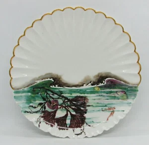 6 Haviland Sea Life Plates - President Hayes Fish Plate Blank - Picture 1 of 9